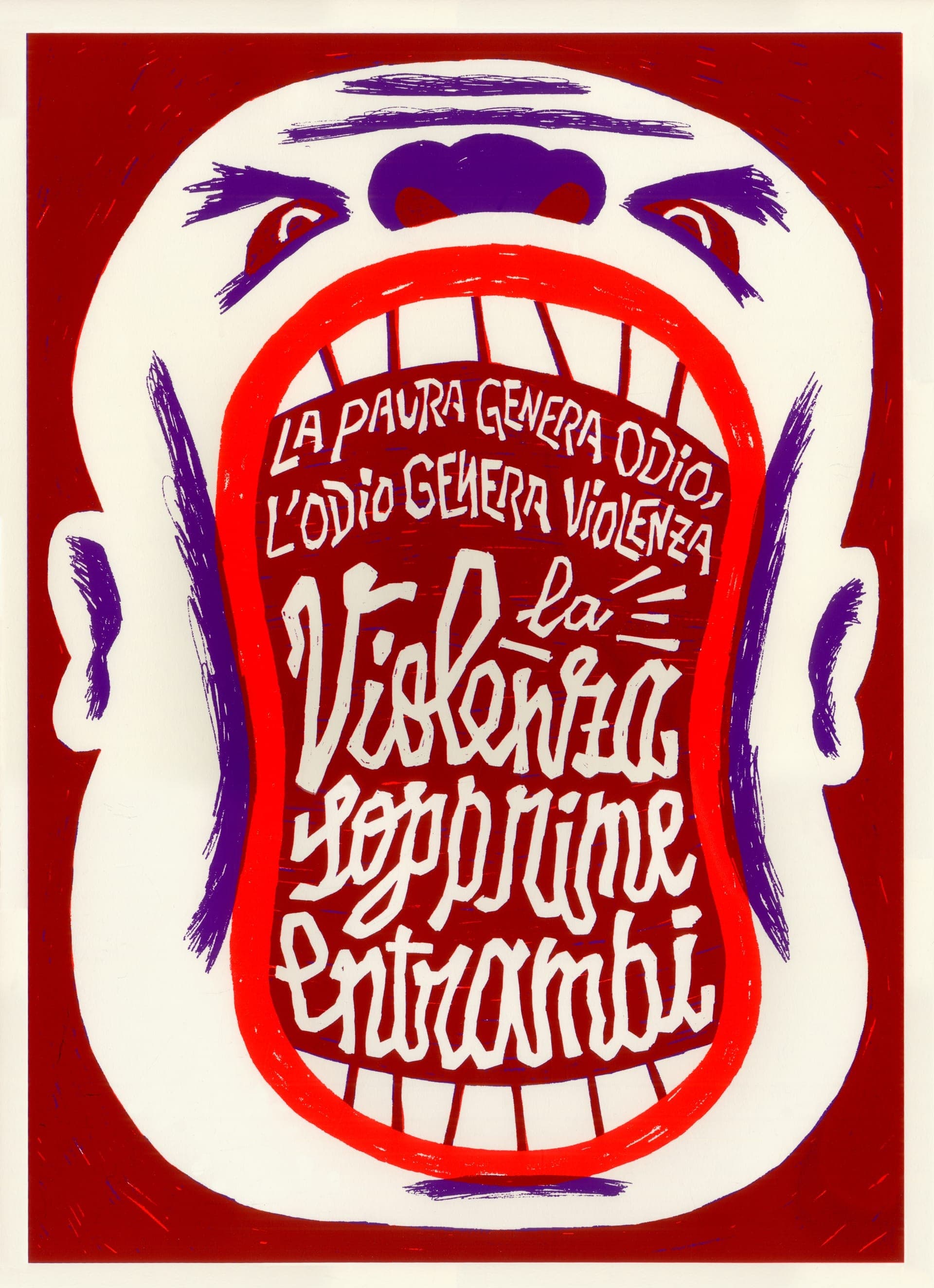 La violenza sopprime entrambi — Poster - Cover