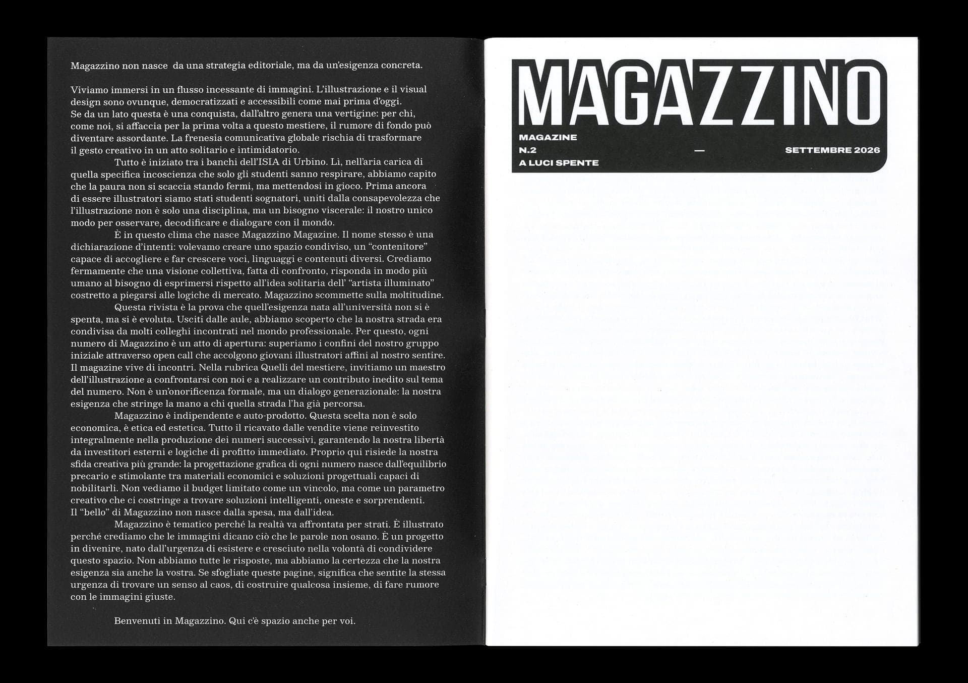 Magazzino magazine — Issue n.2 A LUCI SPENTE - 2