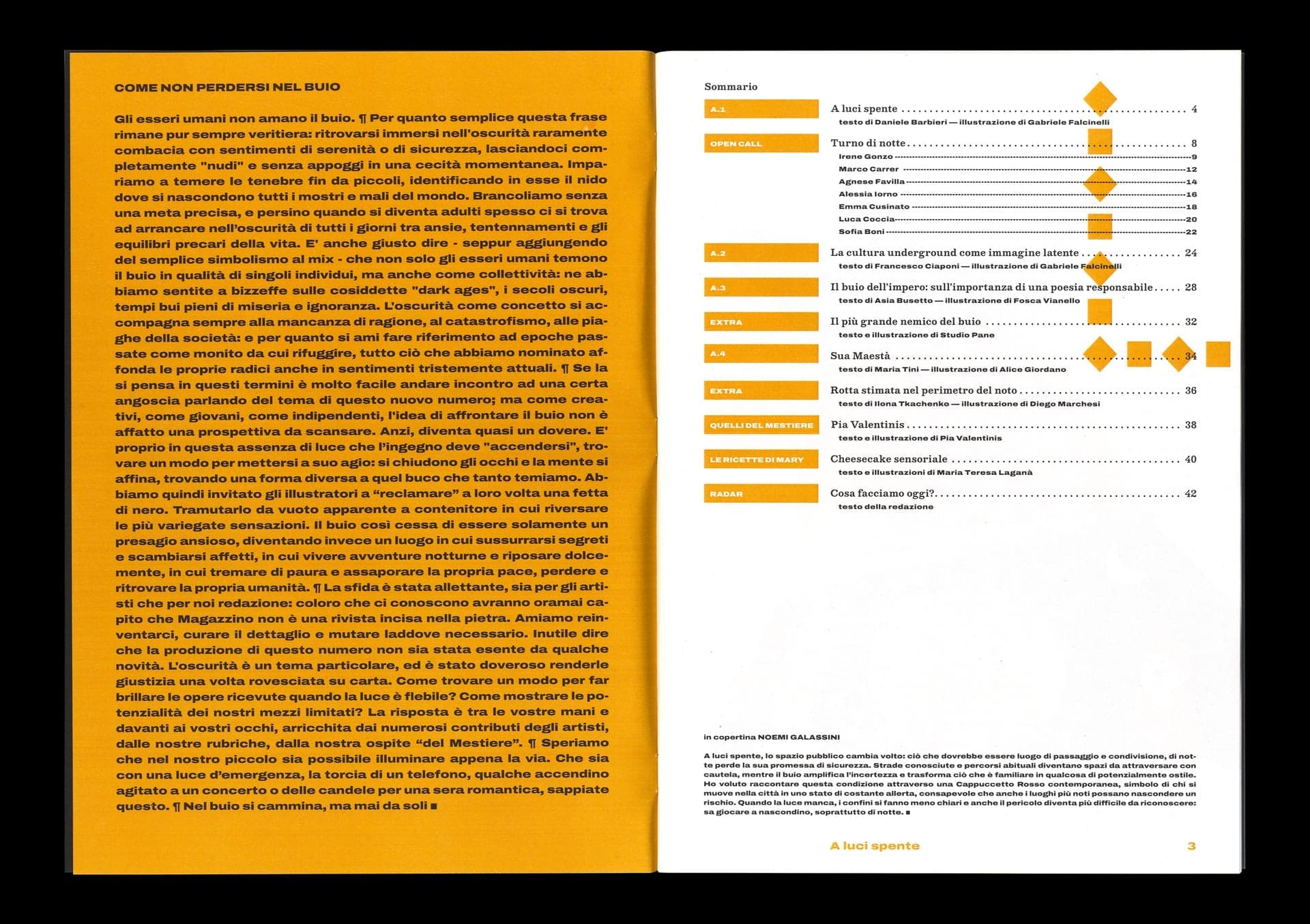 Magazzino magazine — Issue n.2 A LUCI SPENTE - 3